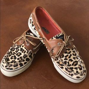 Sperry Top-Siders animal print calf hair